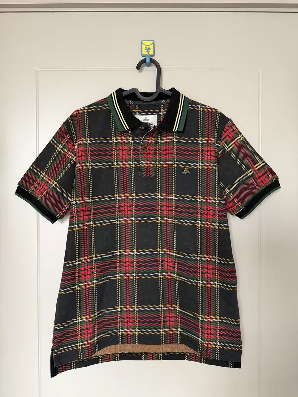 Vivienne Westwood plaid polo shirt Short-sleeve T-Shirt Graphic Tee size S